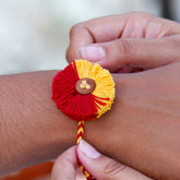Seed Rakhi With Kaju Katali Box - Rakhi Combo